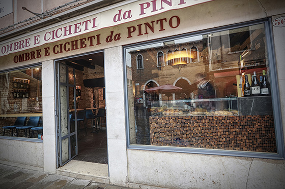 Ombre e cicheti da Pinto